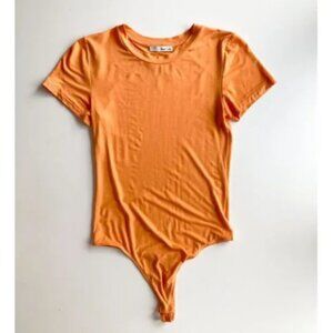 Aritzia WILFRED FREE Sunstone Jersey Baby Tee Crew Neck T-Shirt Bodysuit, Size S